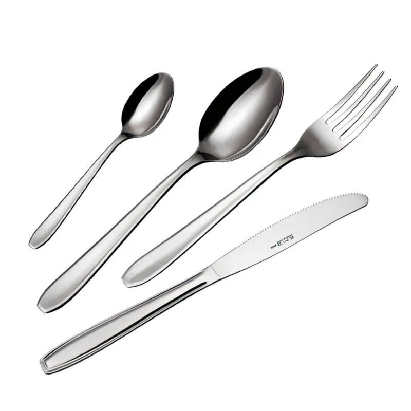 Posate in acciaio 18-10 set 49 pezzi con Bauletto nero ECO Eme Posaterie Offerta Speciale
