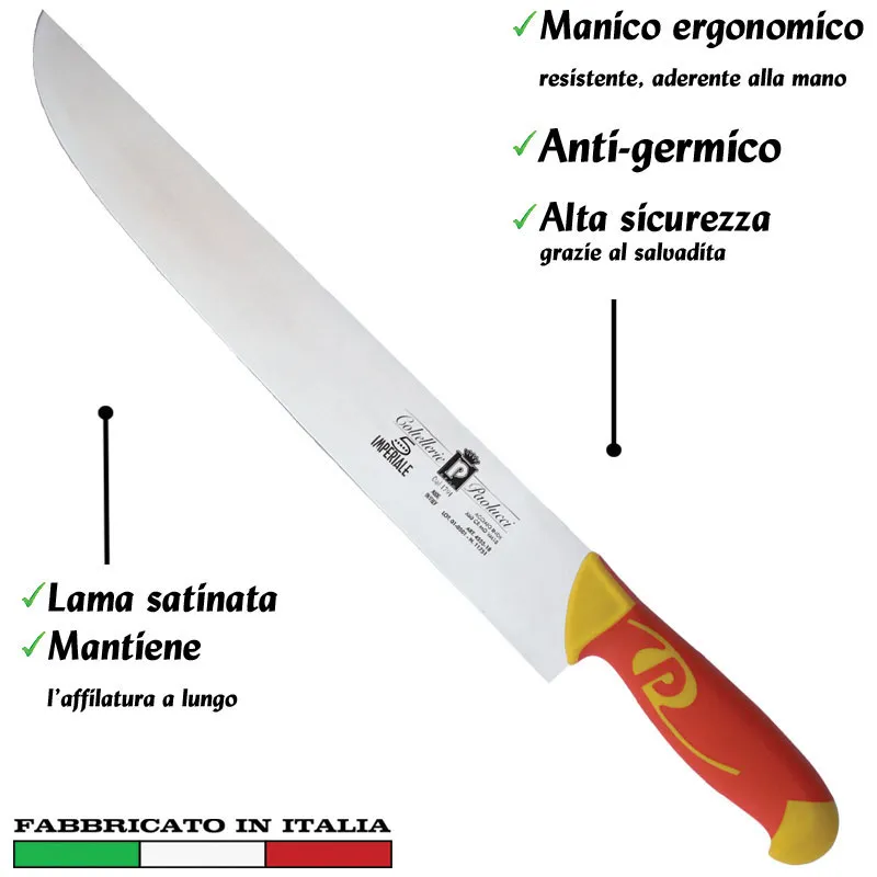 Coltello modello francese lama inox Manici in polipropilene gomma antiscivolo atossici. trattamento germicida. adatto lavasto Coltellerie Paolucci 16 cm Promozione