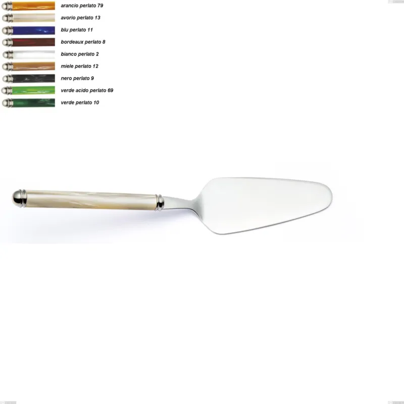 Prezzo Scontato Pala torta Linea Perlato, Acciaio inox 18/10 (AISI304) lunghezza 248 mm manico in ABS doppia ghiera lavabili in lavastoviglie Eme Posaterie arancio perlato 79