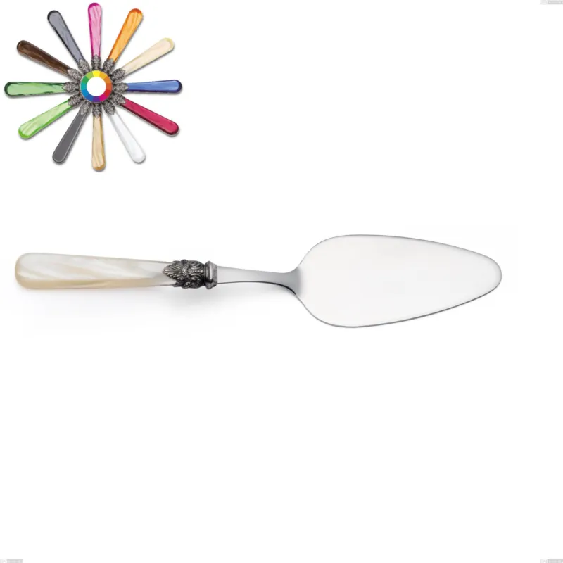 Pala torta Napoleon Perlato, (acciaio 18.10 aisi304), Lunghezza 272 mm manici in metacrilato Eme Posaterie marrone perlato 1124 Nuovo Arrivo