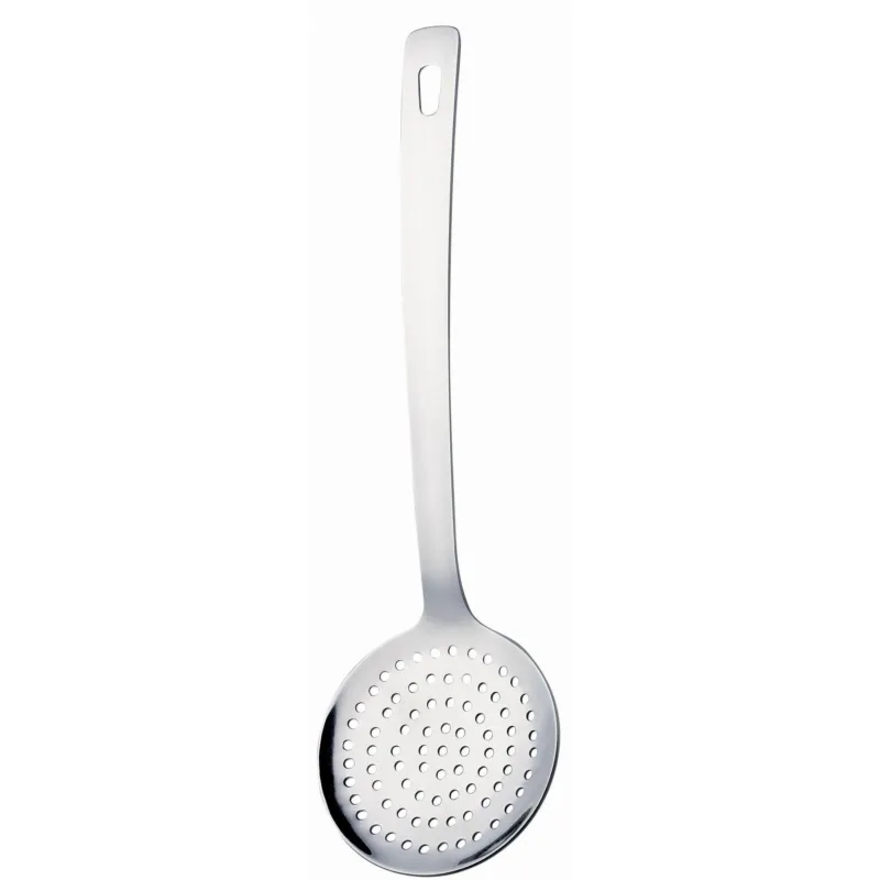 Prezzo Ridotto Schiumarola a servire in acciaio 18/C FLY MESTOLI 33 cm NICHEL FREE Con manico forato Eme Posaterie