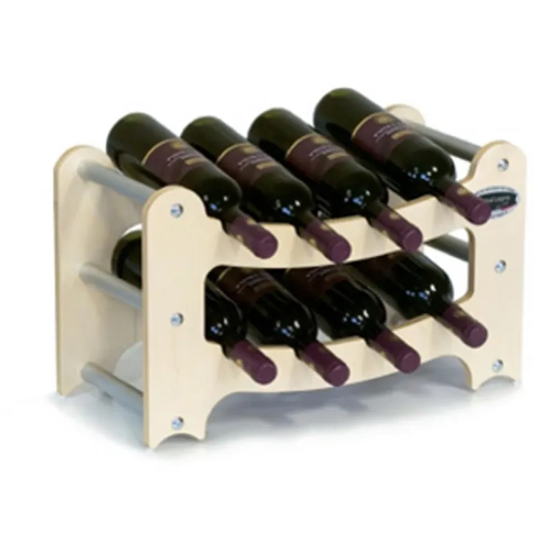 Cantinetta Portabottiglie Sovrapponibile in legno Gradino contenuto 8 bottiglie Acero Original Legno Offerta