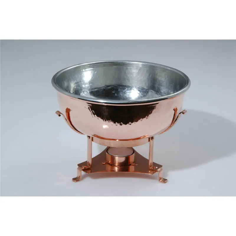 Offerta Del Giorno Scaldapane con piedistallo in rame stagnato diametro 18 cm composto da due pezzi Navarini rame