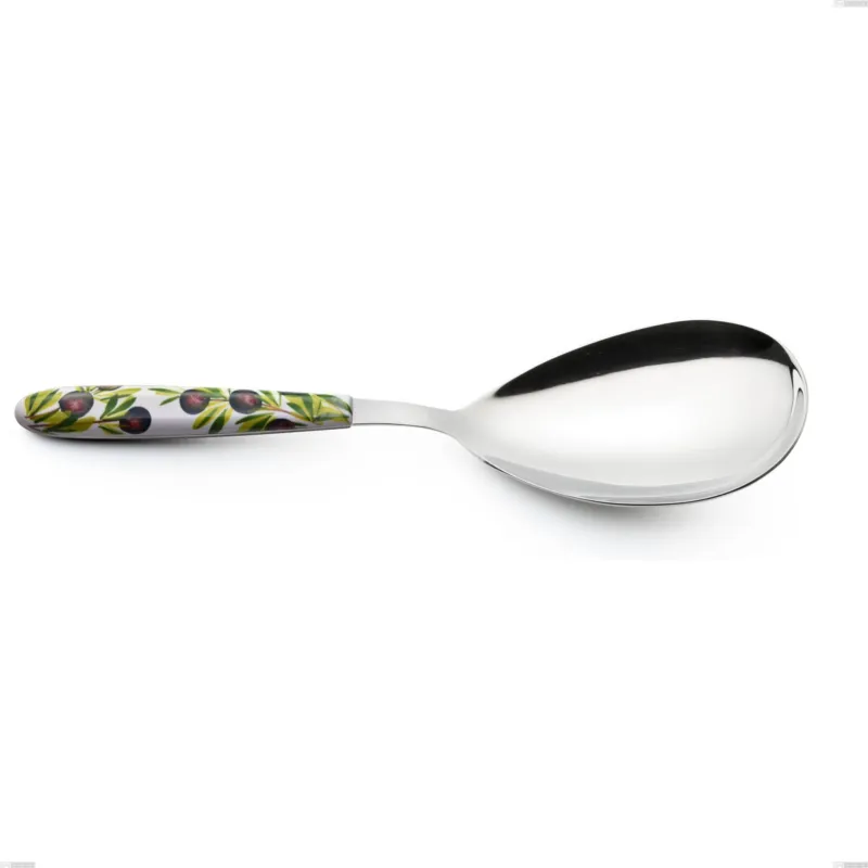 Pala riso Vero Taggia, acciaio 18.0 nickel free, manicatura pbt sublimato acciaio lucido, lunghezza 252 mm Eme Posaterie Bestseller