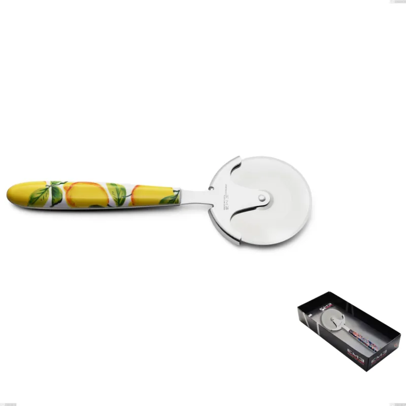 Popolare Confezione vetrina rotella tagliapizza Vero Sorrento, acciaio 18.0 nickel free, manicatura pbt sublimato acciaio lucido Eme Posaterie