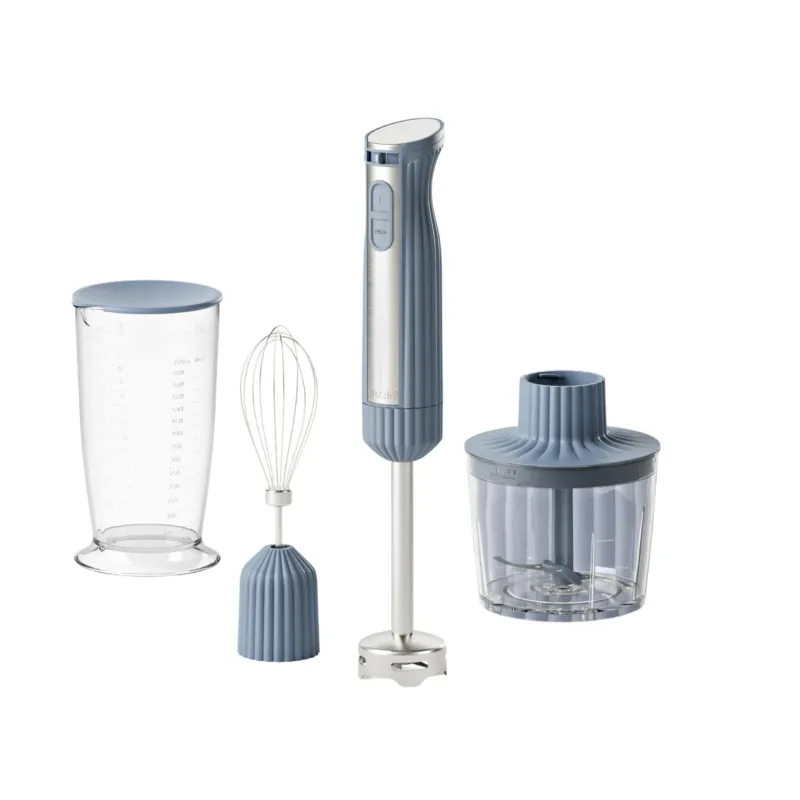 Bestseller FRULLATORE ad Immersione Con Accessori linea SOUS CHEF dimensioni 5,8x6,8x h39,8 cm, Pio&Tito Toso 600 Watt colore blu Navy Guzzini