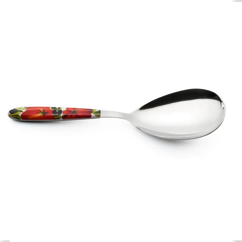 Pala riso Vero Albenga, acciaio 18.0 nickel free, manicatura pbt sublimato acciaio lucido, lunghezza 252 mm Eme Posaterie Consegna Rapida