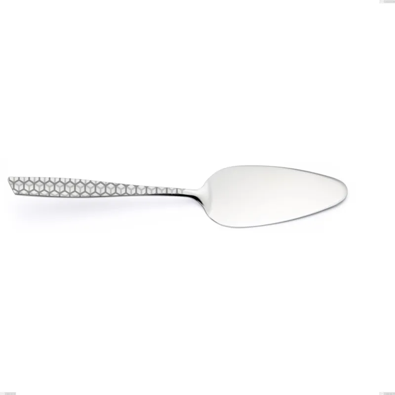 Nuovo Arrivo Pala torta eleven exa, Acciaio inox Aisi 304 Acciaio lucido disegno laser, spessore 2.5mm, lunghezza 268 mm Eme Posaterie