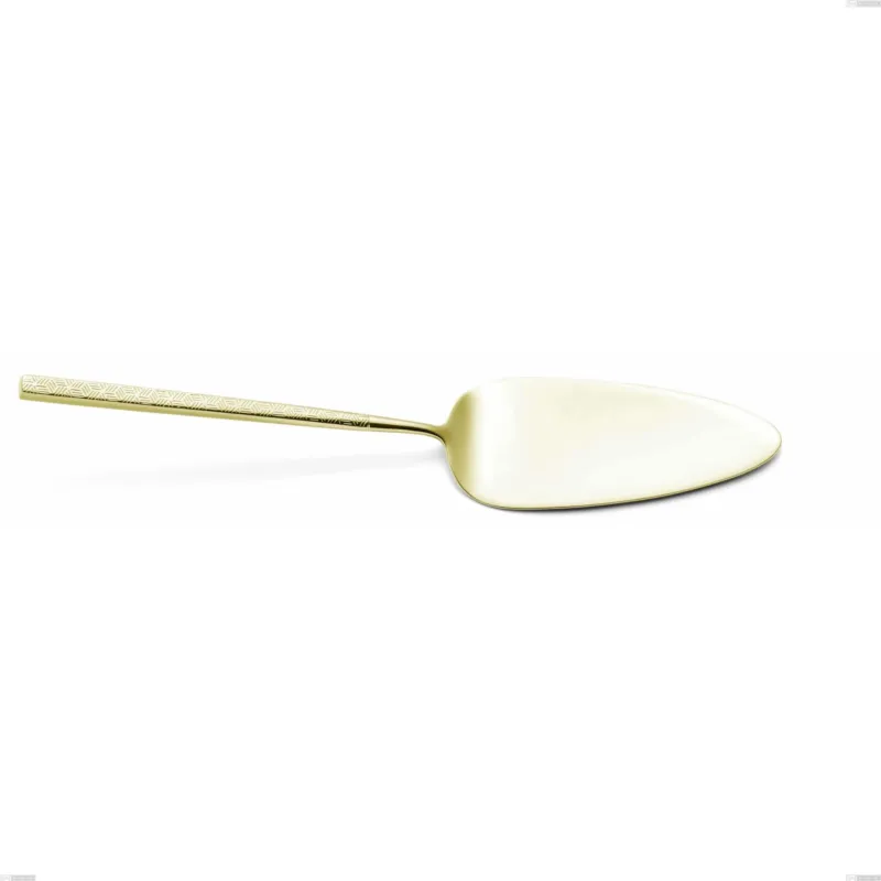 Pala torta Kyoto Origami Tin Gold, Acciaio inox (Aisi 304) trattamento pvd acciaio lucido, lunghezza 246 mm Eme Posaterie Offerta Limitata