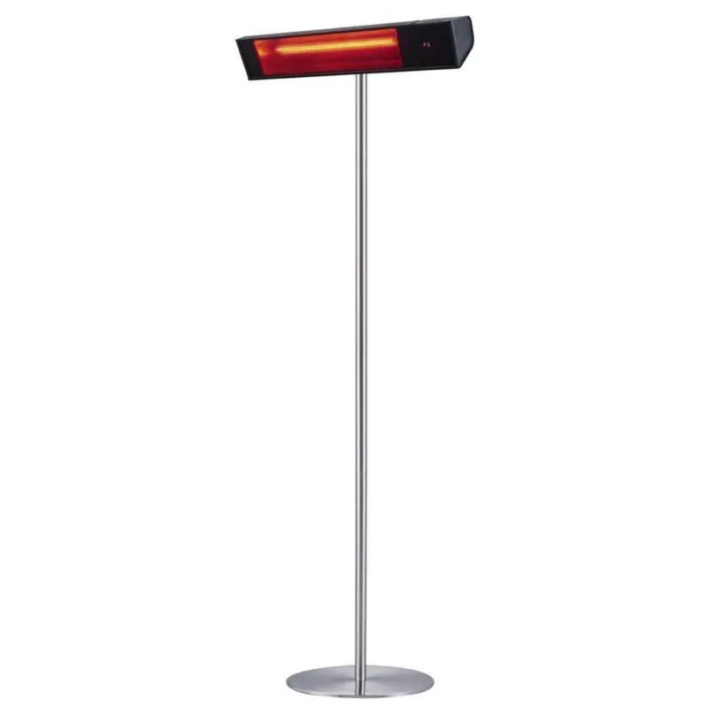 Riscaldatore ad Infrarossi per l‘esterno Con Piedistallo a Onda Corta Da 200W Dimensioni 80x21,5x h23 cm- Kg 4,4 nero SINED Italia Economico
