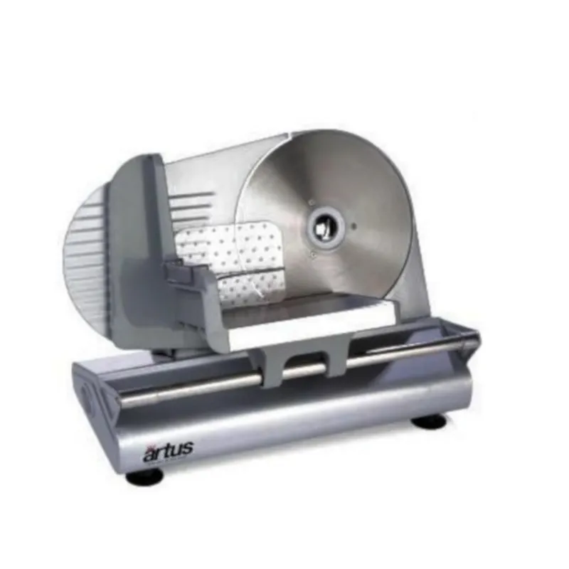 Affettatrice domestica con Lama da 22 cm 100 W Dimensioni 48x35xh37 cm peso 5 kg corpo e struttura in metallo REBER Economico