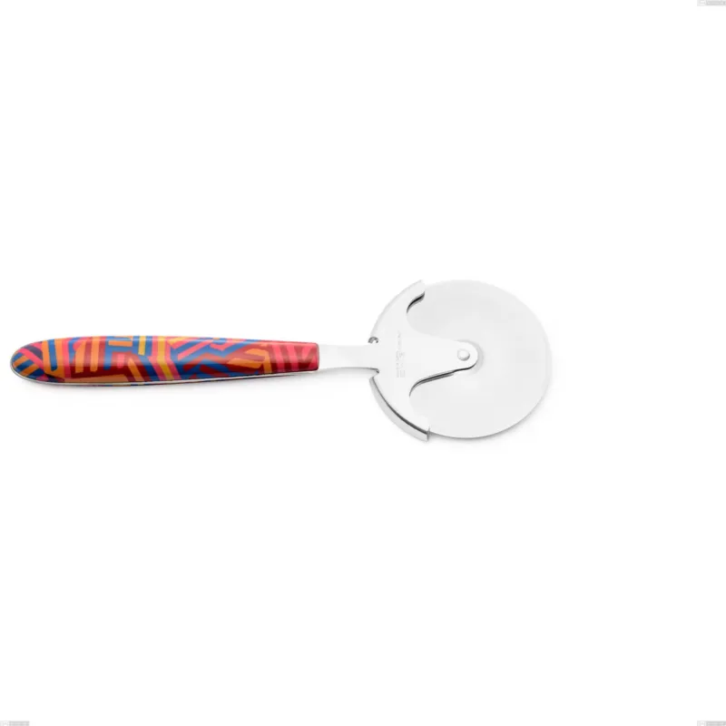 Rotella tagliapizza vero linear, acciaio 18.0 nickel free, manicatura pbt sublimato acciaio lucido, lunghezza 190 mm Eme Posaterie Esclusivo