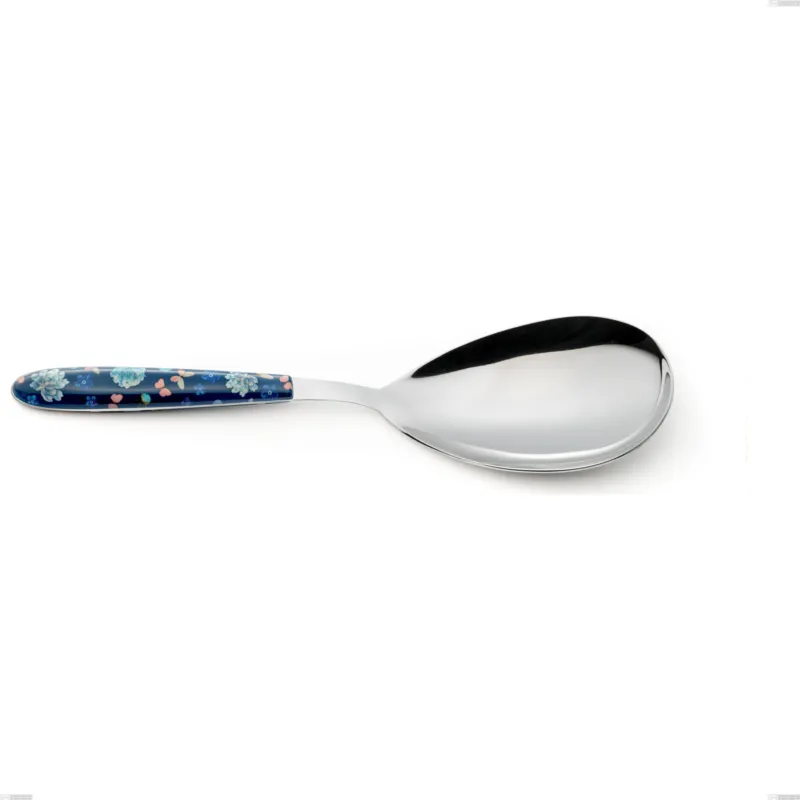 Spedizione Espresso Pala riso vero garden, acciaio 18.0 nickel free, manicatura pbt sublimato acciaio lucido, lunghezza 252 mm Eme Posaterie