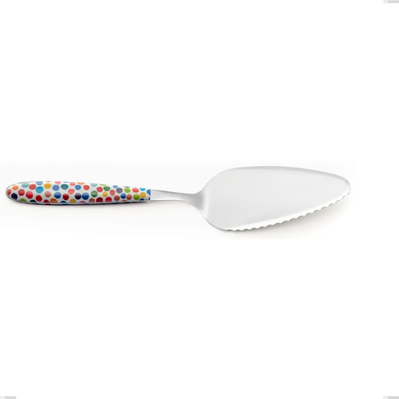Pala torta vero coriandoli, acciaio 18.0 nickel free, manicatura pbt sublimato acciaio lucido, lunghezza 257.00 mm Eme Posaterie Offerta Del Giorno