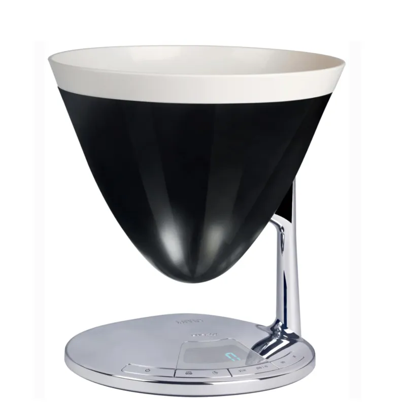 Compra Adesso Bilancia da cucina portata massima 3 kg Bugatti Modello UMA Diametro 22xh 24 cm Funzione Bilancia e Timer ciotola removibile colore Nero Casa bugatti