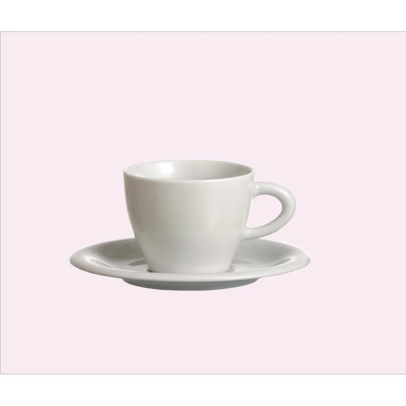Tazza da Thè in porcellana con piatto MODELLO SOLE 9xh9 cm -20 cl in set da 6 pezzi porcellana bianca lavabile in lavastoviglie Radif 1820 Spedito Oggi