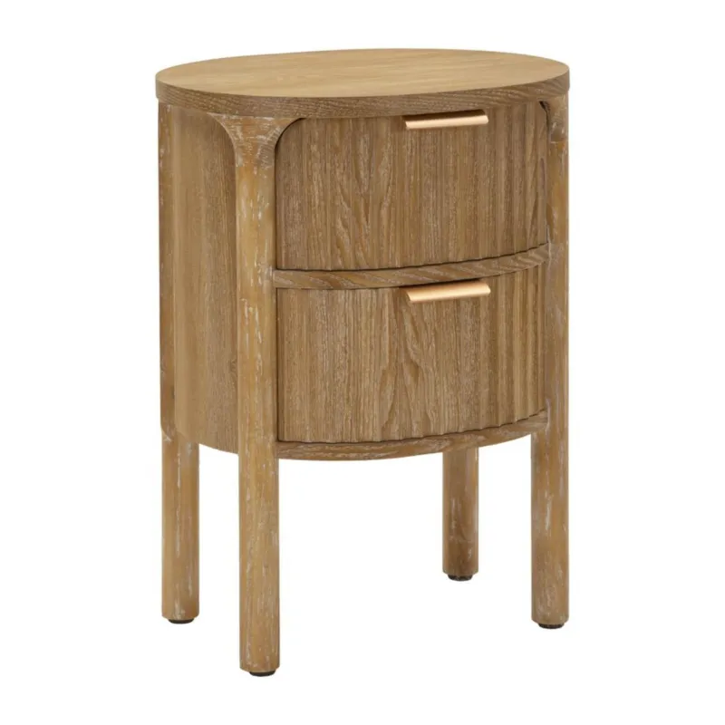 Affare Comodino con due cassetti , ideale camere da letto, MODELLO GOTEBORG Dimensioni 38x34,5x h 52 cm Peso 6 kg La struttura in metallo e legno finitura legno naturale Mauro Ferretti