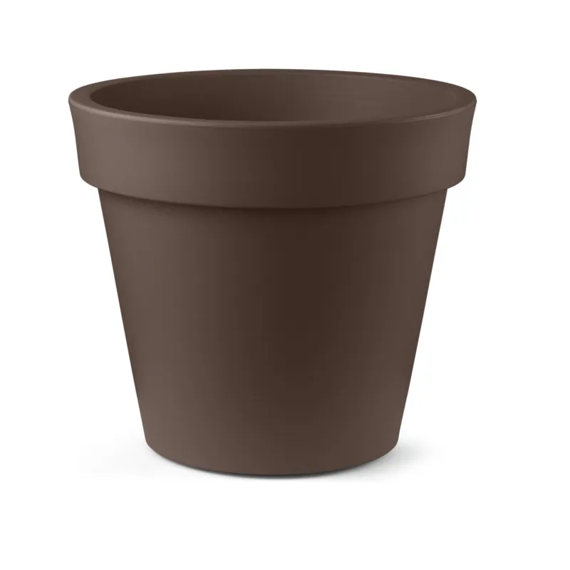 Vaso in Polietilene TONDO ARIA dimensioni 65x65xh 60 cm adatto interno esterno colore Corten Lyxo Design Acquista Ora