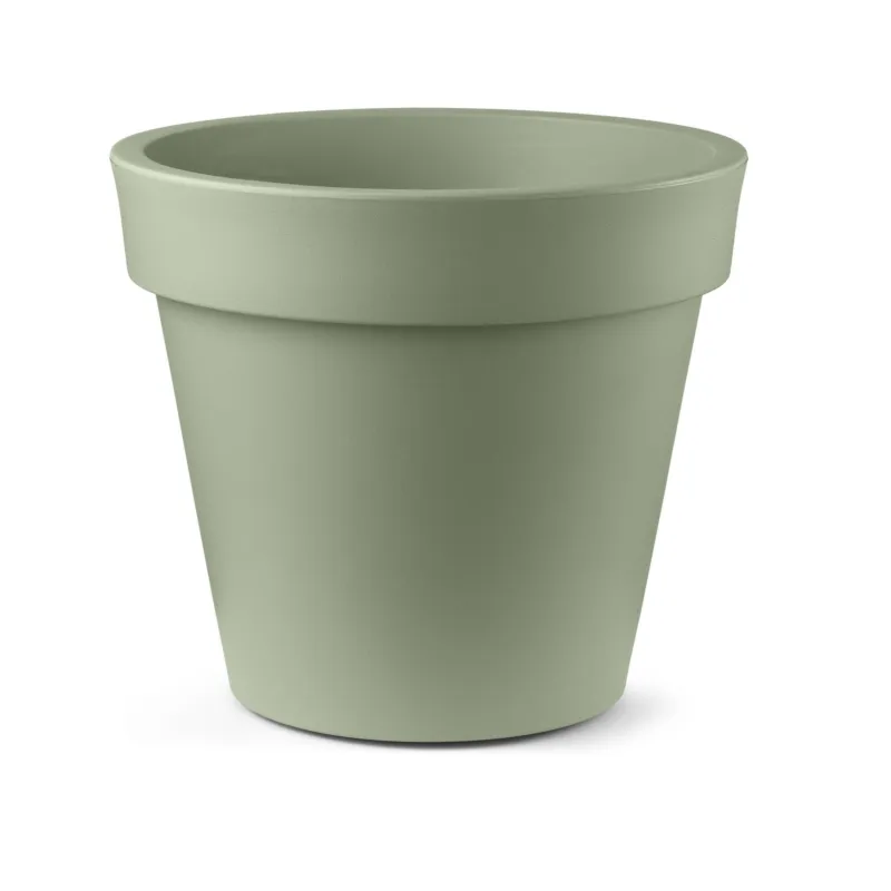 Non Perdere Vaso in Polietilene TONDO ARIA dimensioni 65x65xh 60 cm adatto interno esterno colore Giada Lyxo Design