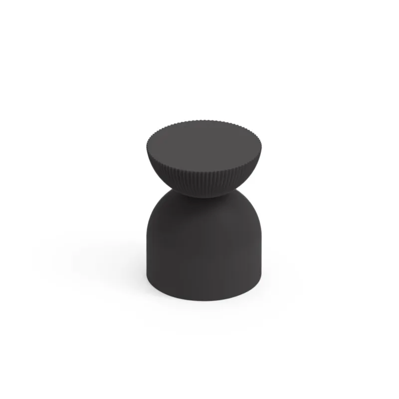 Miglior Prezzo Sgabello Pouf in polietilene Polifunzionale ILLO rigato Dimensioni 35x h 45 cm -Portata massima 120 kg utilizzabile come sgabello o tavolino Lyxo Design