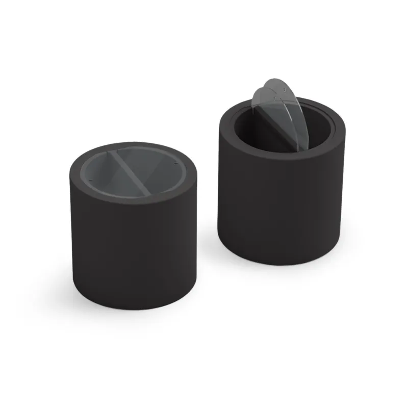 A Buon Prezzo Tavolino contenitore, frigo bar da esterno, tavolino due scomparti da esterno BLOK PARTY Dimensioni Ø 55x h 55 cm on Demand colore Onice Lyxo Design