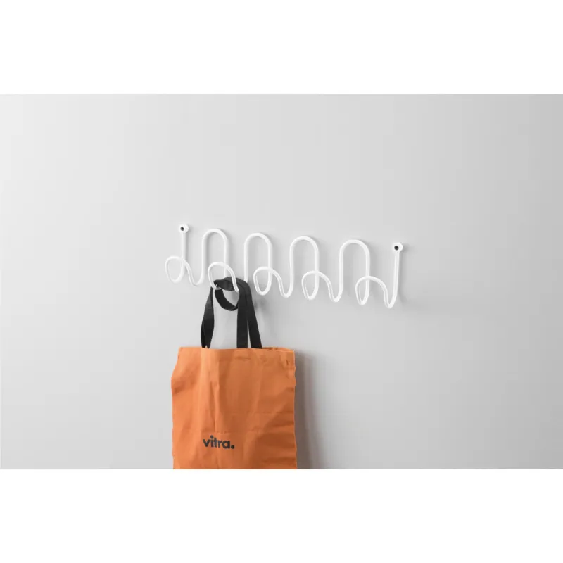 Compra Online Appendiabiti da parete giovane colorato MOLLY Dimensioni 60 cm 5-ganci Si compone di un unico elemento in tondino metallico bianco D-segno Home Office