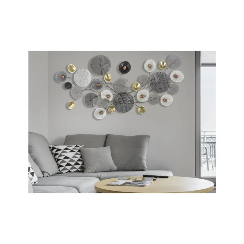 Di Tendenza Pannello astratto in metallo GRID, 3D sono il nuovo trend Dimensioni 135x7,5x h 69 cm forme geometriche per decorare le pareti multicolor Mauro Ferretti