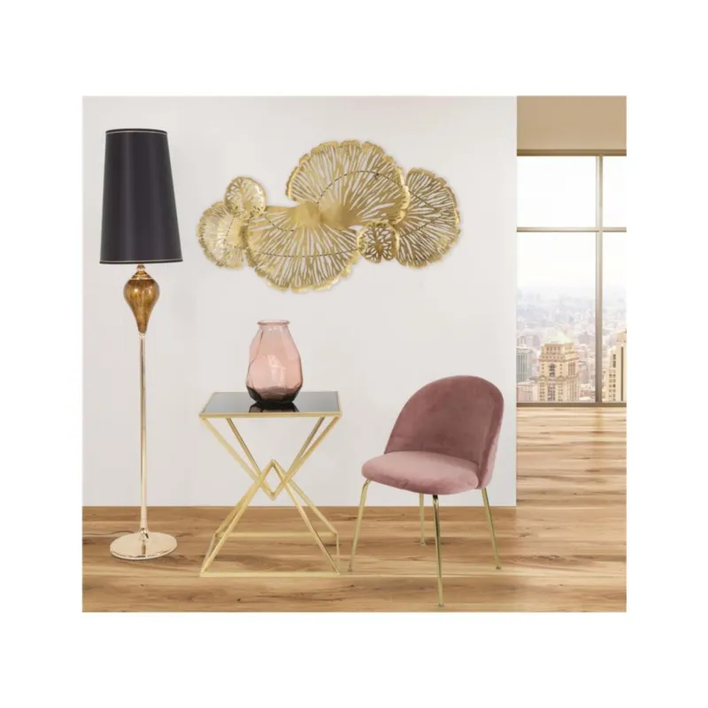Pannello in ferro iris verticale pannelli 3D sono il nuovo trend Dimensioni cm 115x5x64 oro metallo Mauro Ferretti Prezzo Basso
