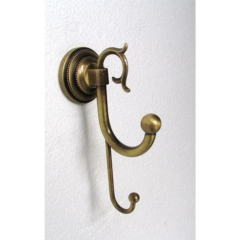 Promozione Appendino, porta accappatoi in Ottone Dimensioni 5x9X h 17 cm Linea FLORENCE finitura in Bronzo Satinato Saccardi 1973