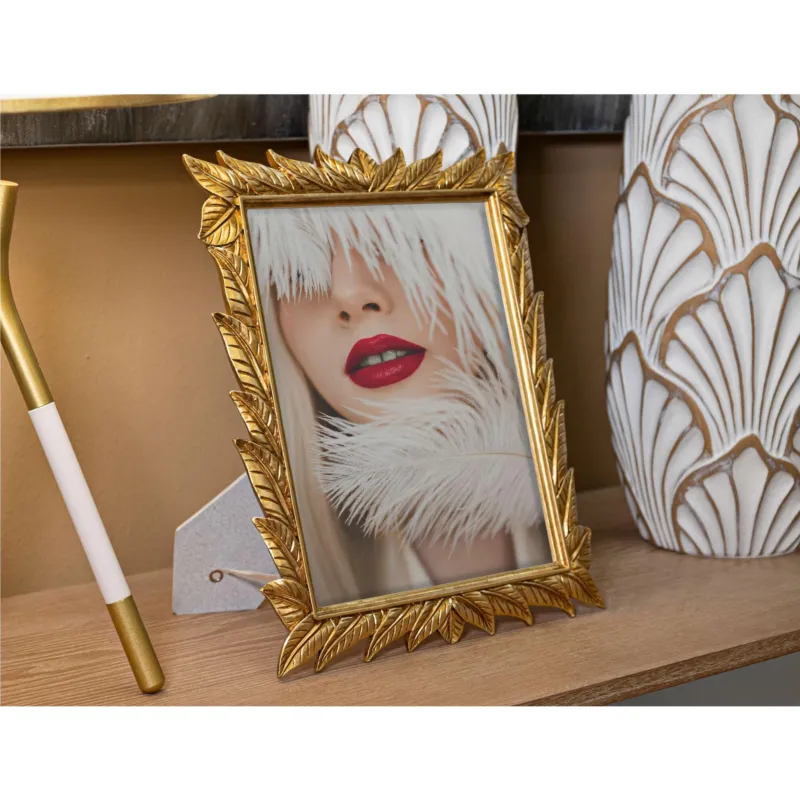 Cornice Portafoto da appoggio con cornice Dimensioni 27.3x2,2xh 32,5 cm PER FOTO 20x25 cm in POLYRESIN HEARTY Verticale Silver in scatola regalo Mauro Ferretti Offerta