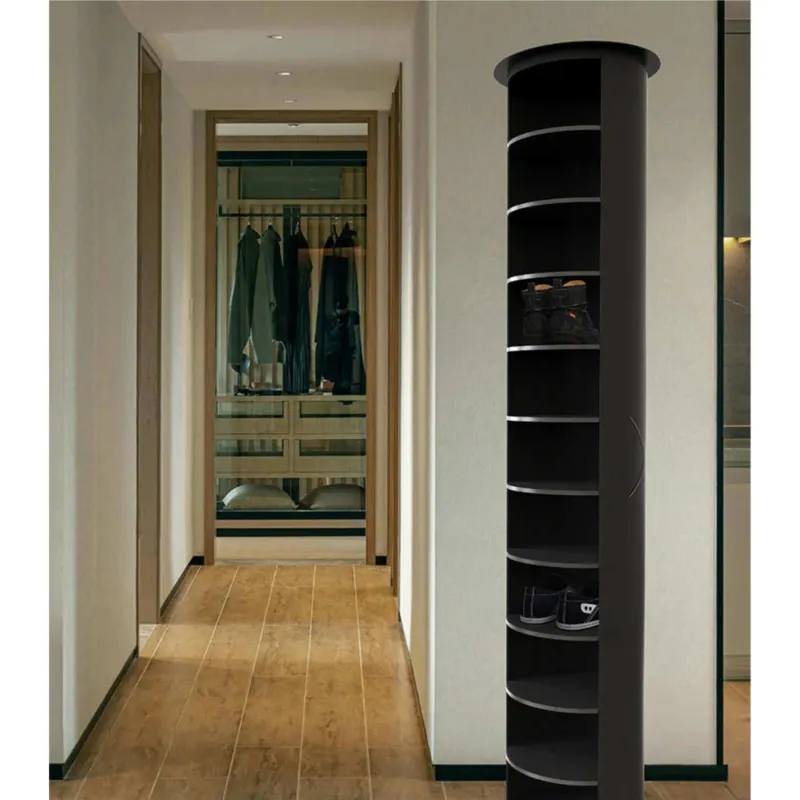 Scarpiera In Metallo Nero laccato Lucido 40x40xh173 cm MetalPop 10 Ripiani estraibili peso 17 kg Made In Italy colore Nero Opaco Emporium Promo Stagionale