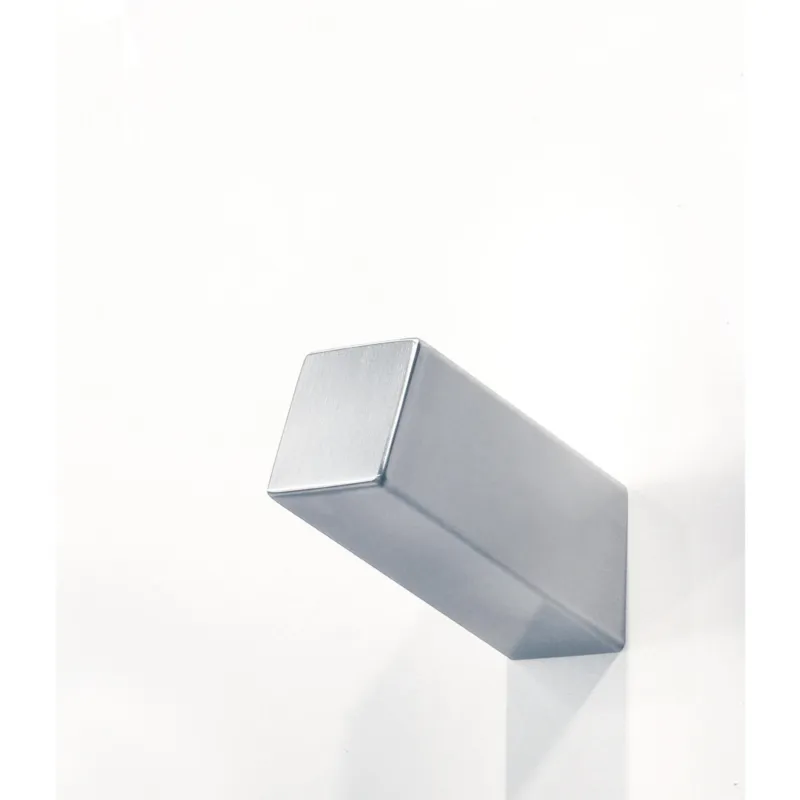 Appendiabiti da parete in acciaio inossidabile CUBE dimensioni 5x8,5x h 10,5 Cm Forma geometrica a cono Finitura satinato INSILVIS Vendita Finale