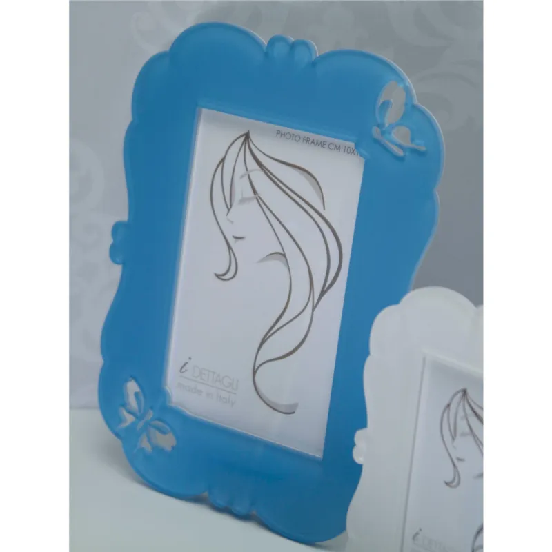 Portafoto in Crystalplex per foto 10x15 CHIC - 18Xh23 cm cornice in crystalplex bicolore bianco Avio I Dettagli Compra Adesso