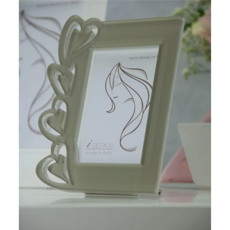 Soddisfatti O Rimborsati Portafoto in Crystalplex per foto 7x10 LOVE - 12Xh16 cm cornice in crystalplex bicolore bianco tortora I Dettagli