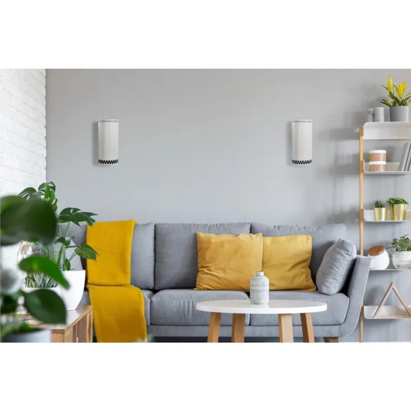 Ultimissimo Modello Applique da muro a 2 Luci in polipropilene opalino RICCIONE 10xh29 cm - peso 1,10 kg con paralume decorato texture nero Emporium