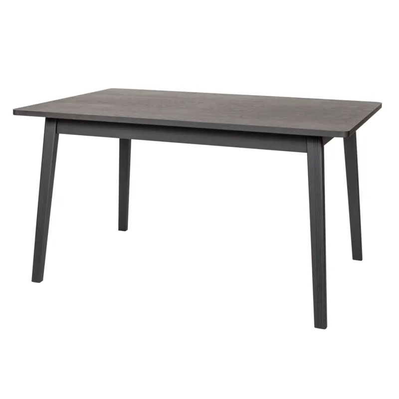 A Buon Prezzo Tavolo da pranzo Skagen nero in legno ingegnerizzato e massiccio, dimensioni 140 x 90 x h75 cm, peso 41 Kg, finitura nero Woodman