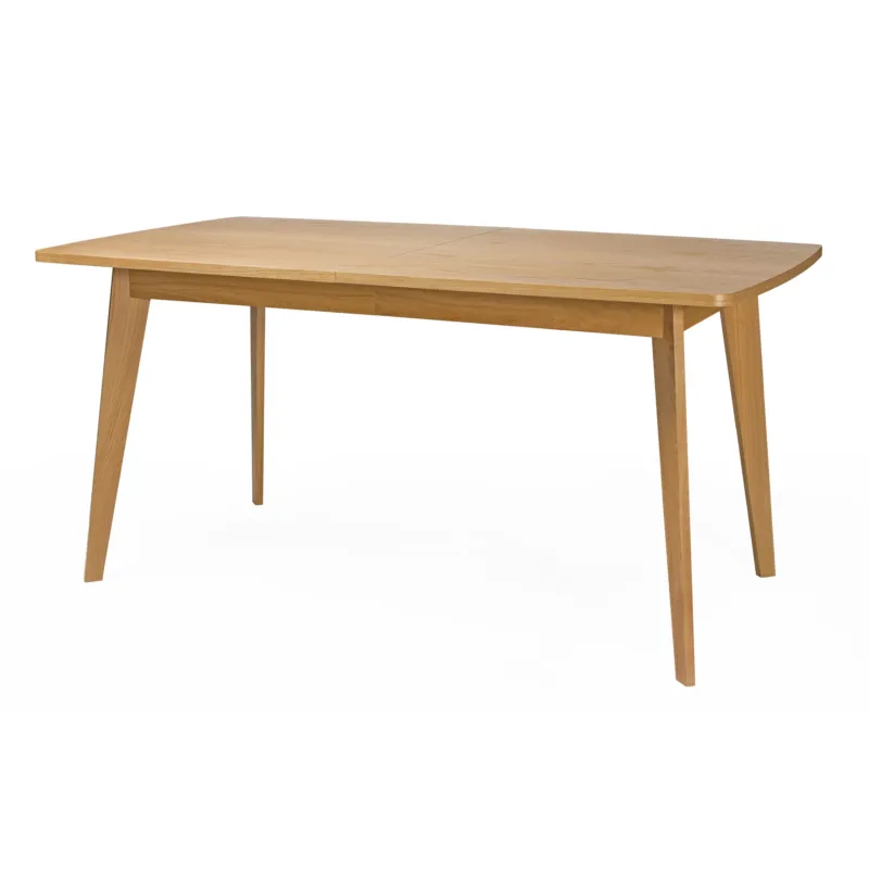 Bestseller Tavolo allungabile Kensal in legno ingegnerizzato e massiccio, dimensioni 160/200 x 90 x h77 cm, peso 38 Kg, finitura quercia Woodman