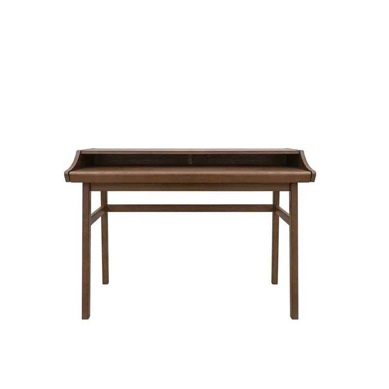 Solo Oggi Scrivania Carteret in legno ingegnerizzato e massiccio, dimensioni 115 x 44 x h83,5 cm, peso 25 Kg, finitura noce Woodman