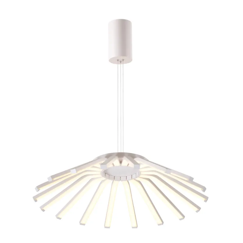 Lampada a sospensione a LED GREGAL in Alluminio e policarbonato 60x60xh filo 120 cm - 90 W- 4895 Lumen Colore bianco Mimax Lighting Di Tendenza
