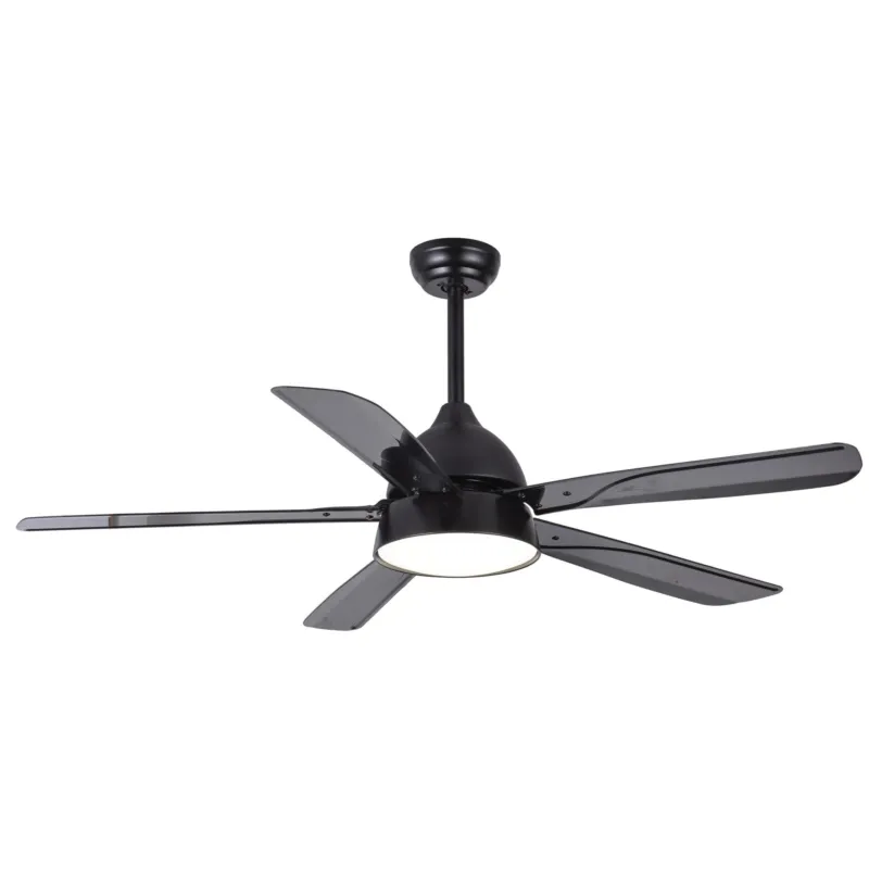 Compra Oggi Stesso Ventilatore da soffitto acciaio e Pale in ABS XL SHAMAL con telecomando 1422xh360-480 mm max con luce 24 W colore Nero Mimax Lighting