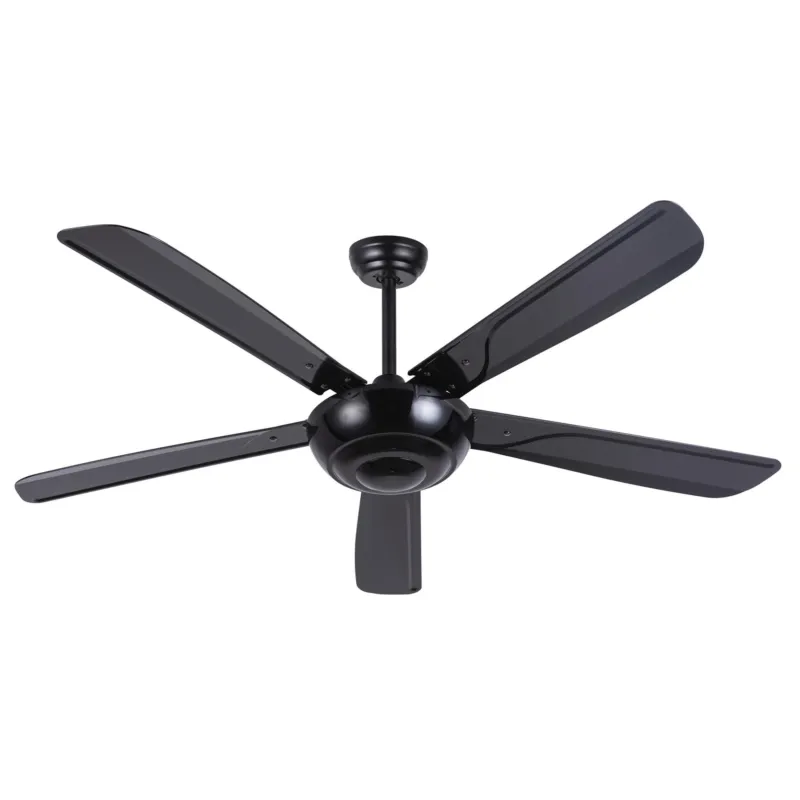 Ventilatore da soffitto acciaio e Pale in ABS XL MONSOON con telecomando 1422xh280-400 mm max colore NERO Mimax Lighting Prezzo Ridotto