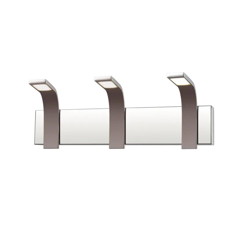 Applique da Muro A LED 3 Lampade ADDAGIO W3 in alluminio e policarbonato 55xh14 cm - 15 W- 1350 Lumen cromo Mimax Lighting Occasione Imperdibile