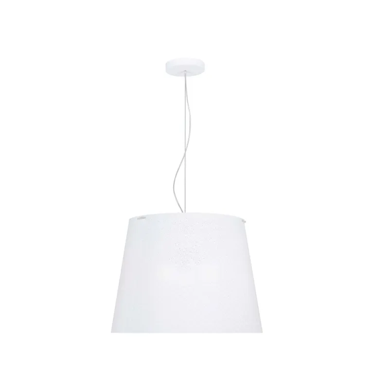 A Buon Prezzo Sospensione con paralume Conico BOEMIA Ø66x53h cm 3x53 W max E 27 HGS (tre Luci) bianco puntinato Emporium
