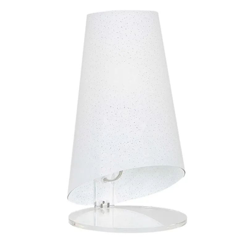 Lumetto con paralume Conico BOEMIA Ø18x32h cm 1x42 W max E 27 HGS Bianco Emporium Soddisfatti O Rimborsati