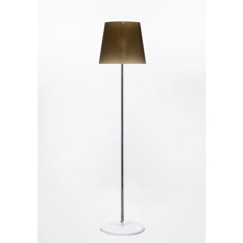 Lampada da Terra BOEMIA Ø42xh183 cm con paralume conico in policarbonato decoro diamantato verde Emporium Esclusivo