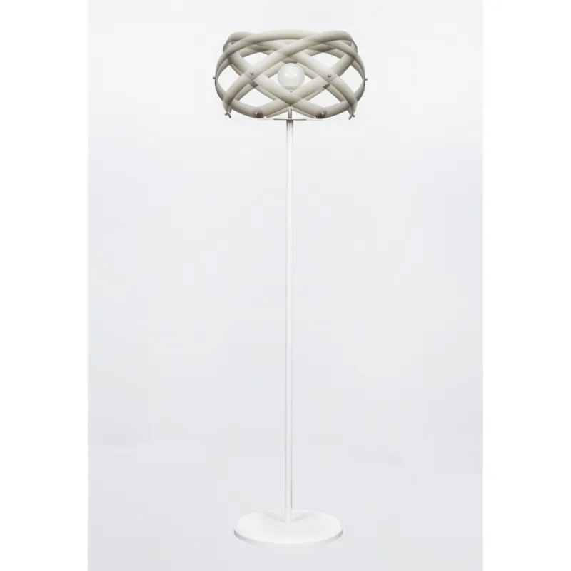 Lampada da Terra diametro 53xh157 cm con paralume in metacrilato Nuclea colore grigio Emporium A Buon Prezzo