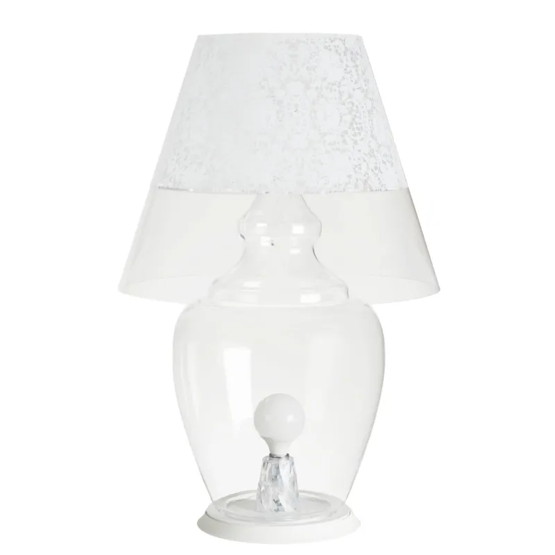 Offerta Speciale Lampada da terra per interno con paralume in Policarbonato trasparente ANGIPU‘ Ø 59xh 88 cm peso 7,5 kg Paralume in metacrilato opalino bianco Emporium