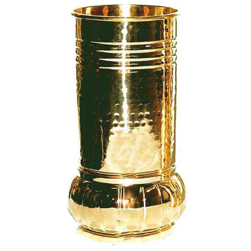 Portaombrelli in Ottone pesante 21xh48 cm colore dorato con base ampia Sessa Ferro Battuto Miglior Prezzo