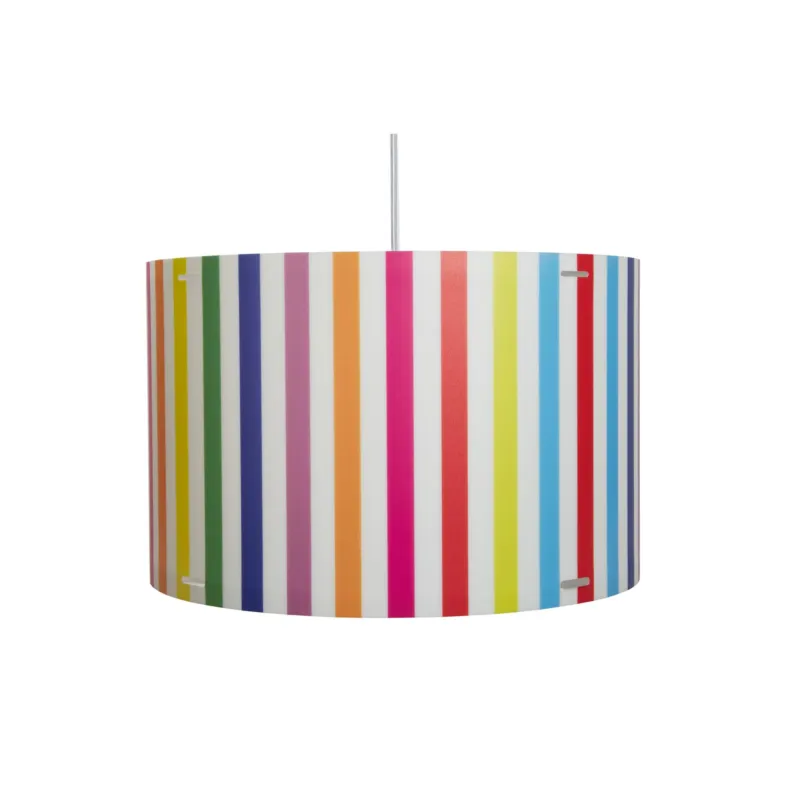 Lampada a sospensione per camerette CYLINDER Piccola Ø 30xh 19,6 cm in multicolor righe Emporium Compra Oggi Stesso