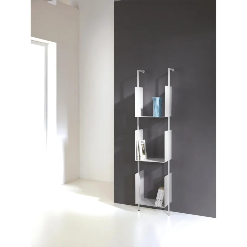 Acquista Ora Libreria componibile - LIBRA Pezzani srl Bianco Sablé, Bianco Sablé, Bianco